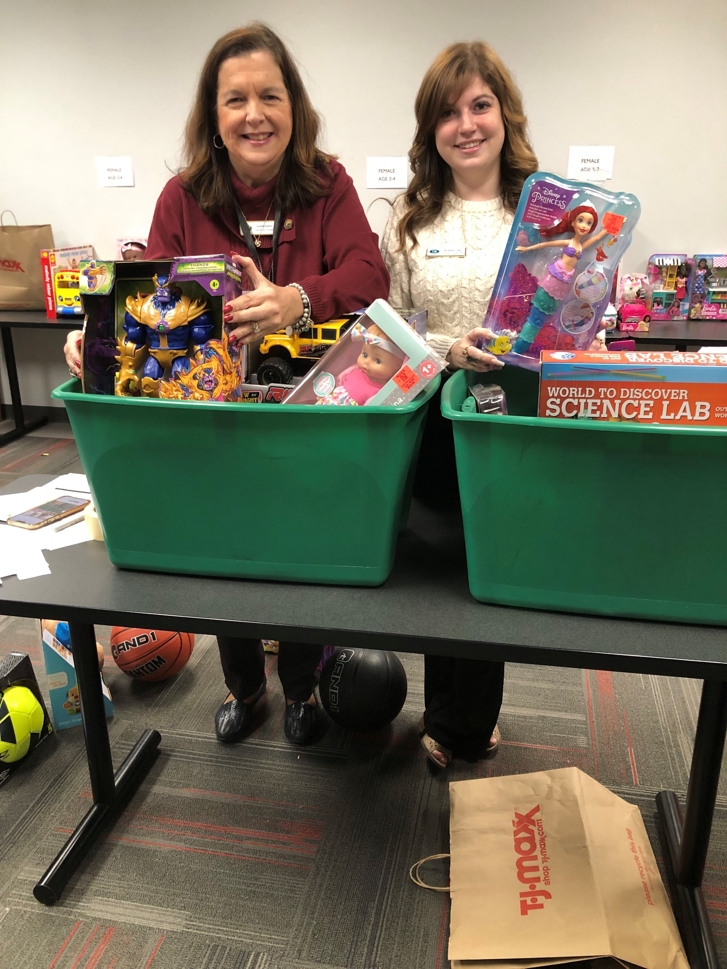 Torrington Savings Bank Joy of Sharing toy donation.