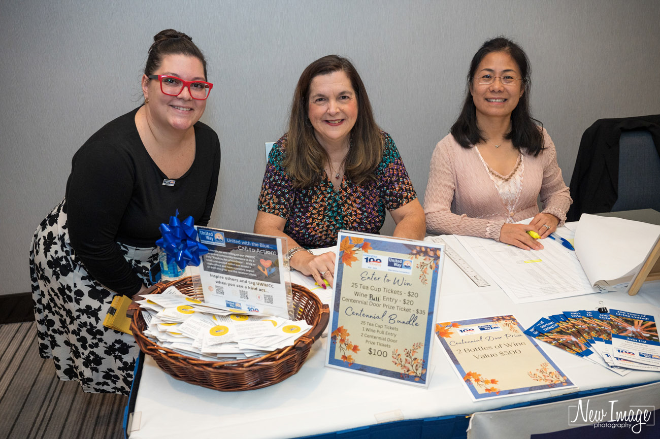 Three women working registration