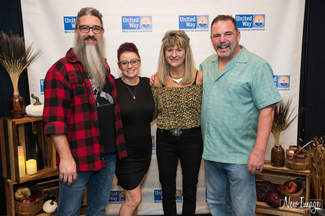 Two couples at United Way of West Central CT wine event