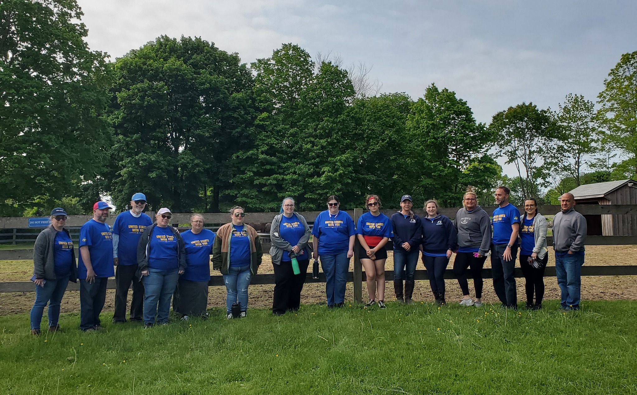 Wal-Mart of Bristol, group photo, at Shepard Meadows.