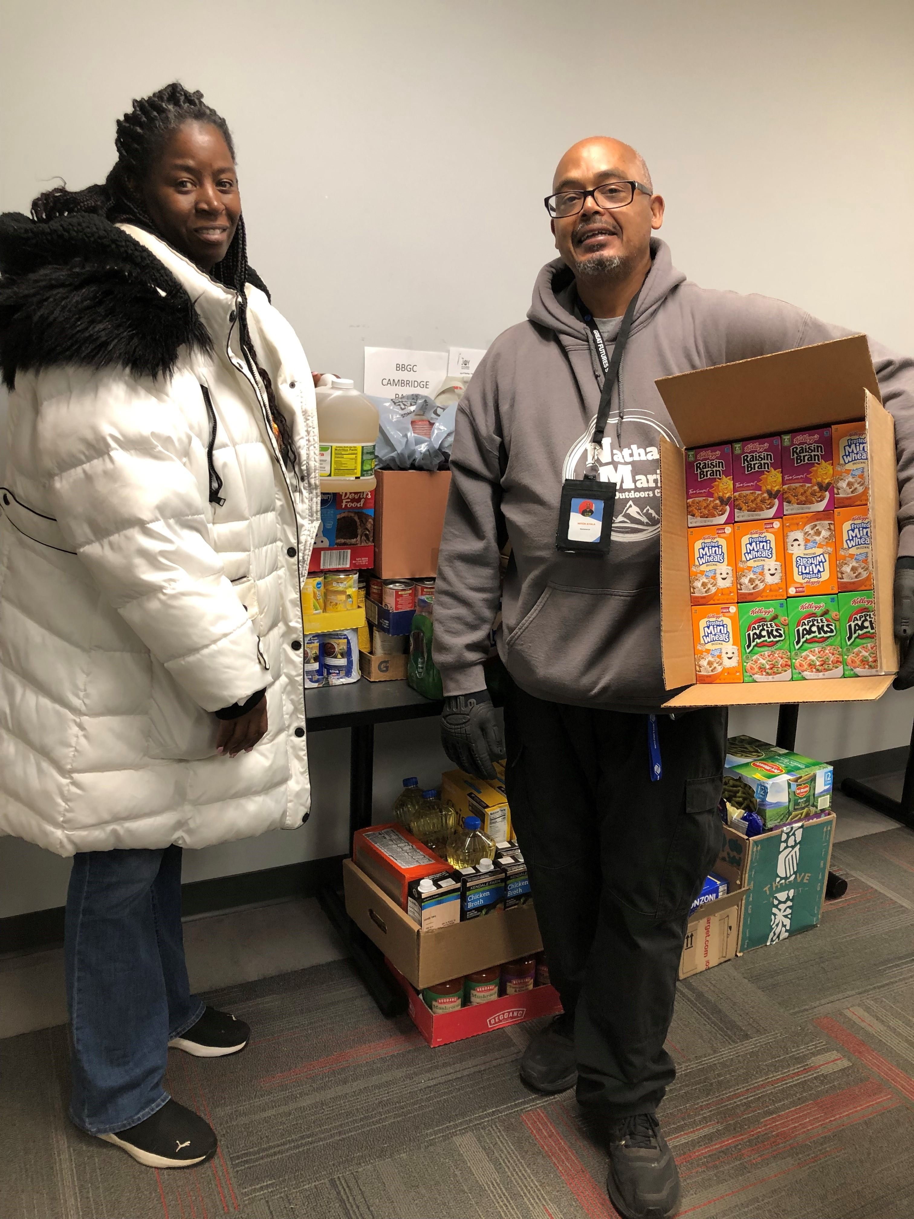 Feed the Need Food Drive donation pick-up.