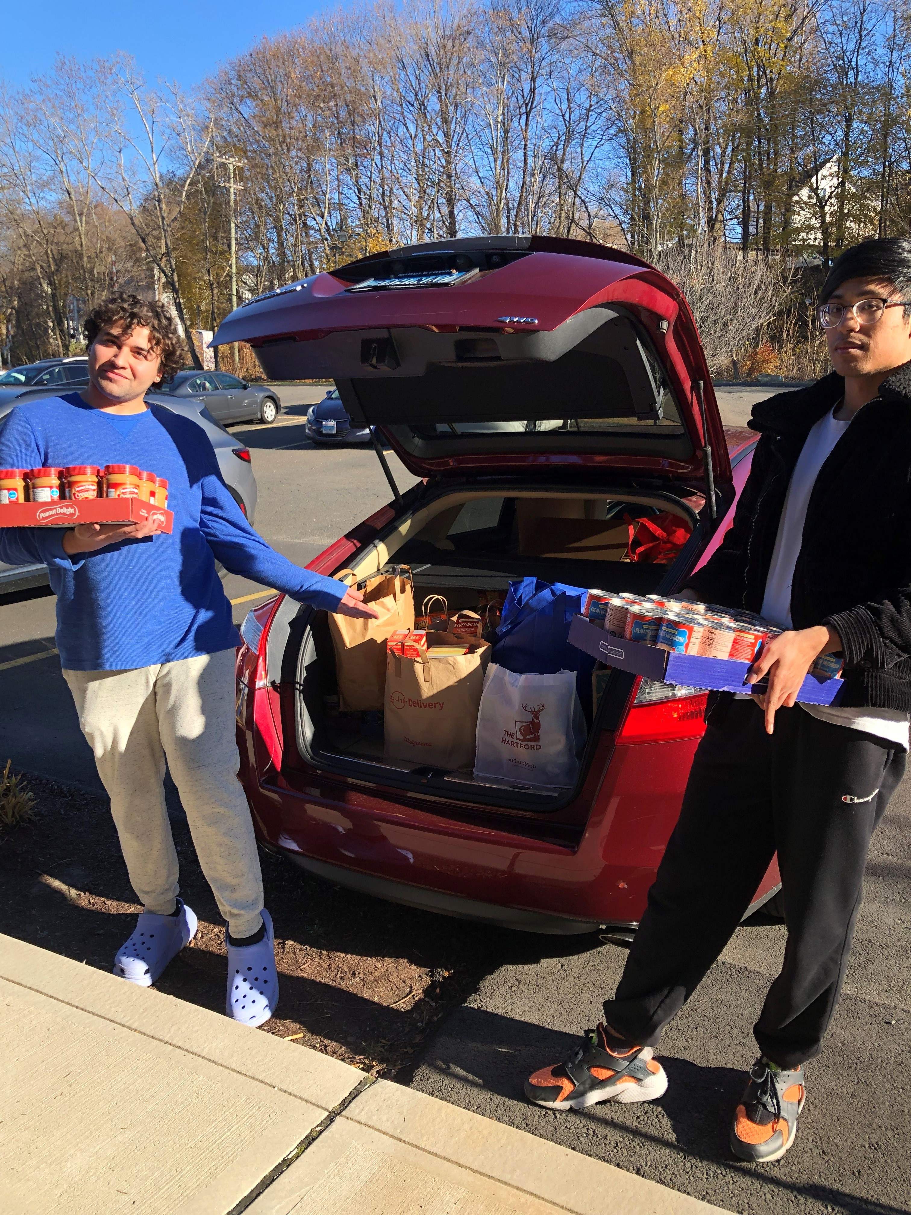 Feed the Need Food Drive donation pick-up.