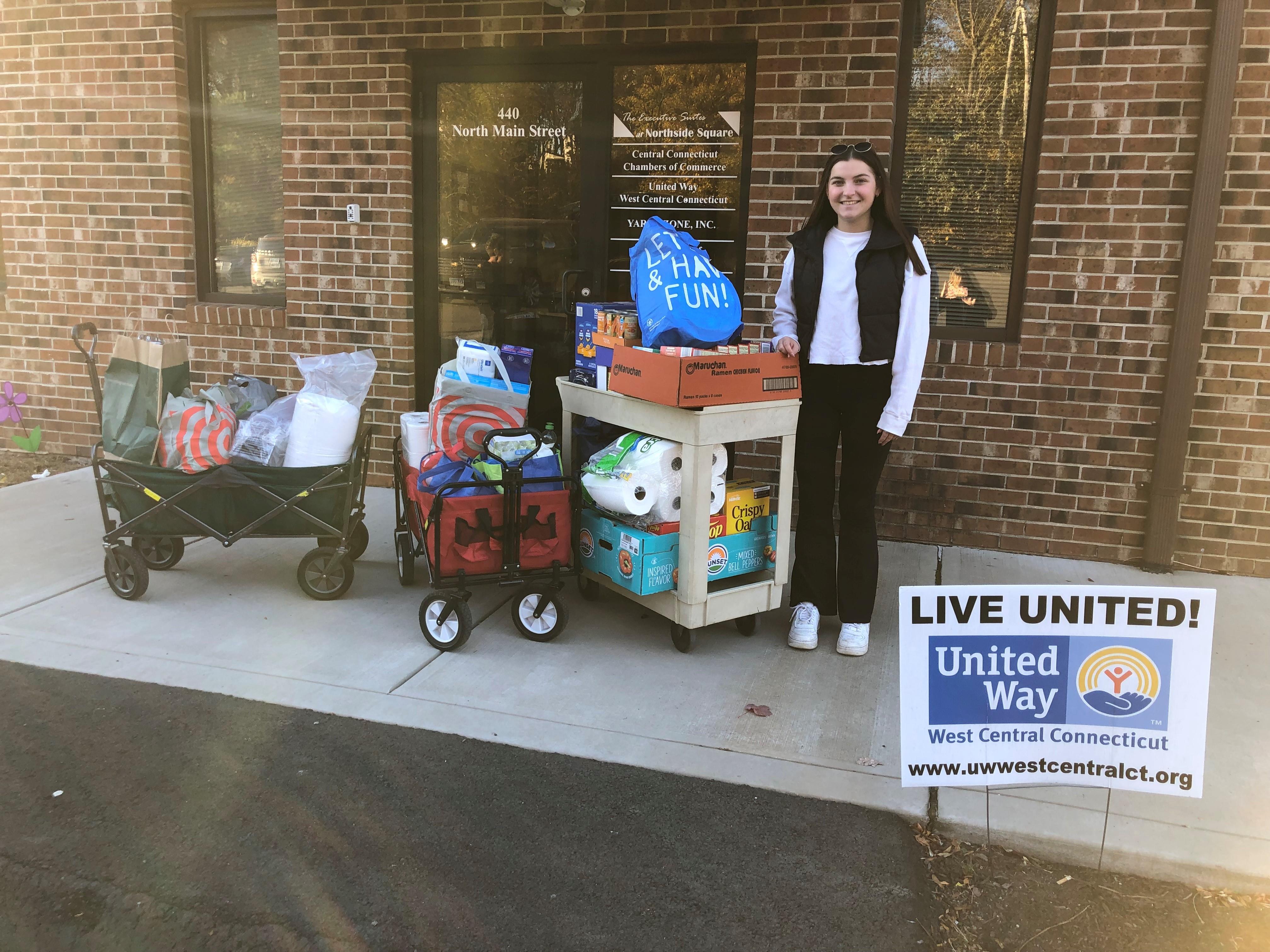 Feed the Need Food Drive donation pick-up.